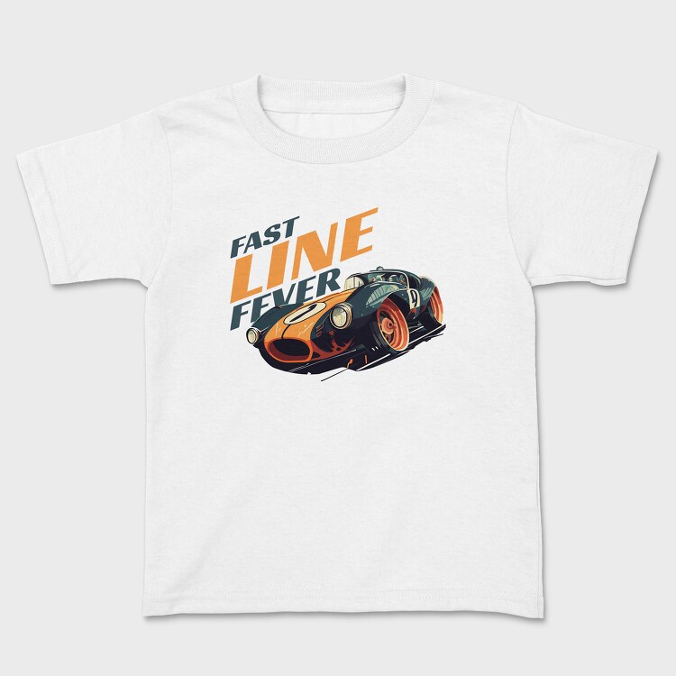 Classic Racing Car Fast Line Fever, Tricou Copii