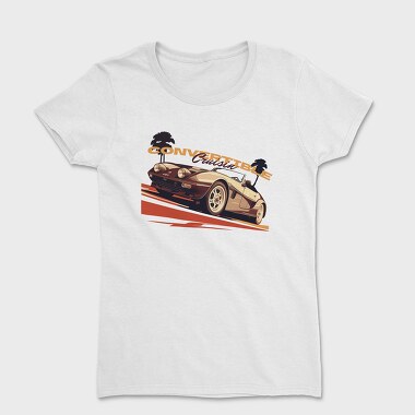 Convertible Cruisin Classic Car Palms, Tricou Femei