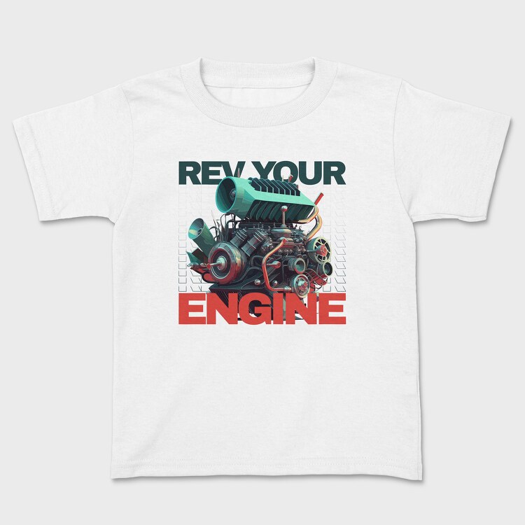 Custom Large Engine Rev Your Engine, Tricou Copii