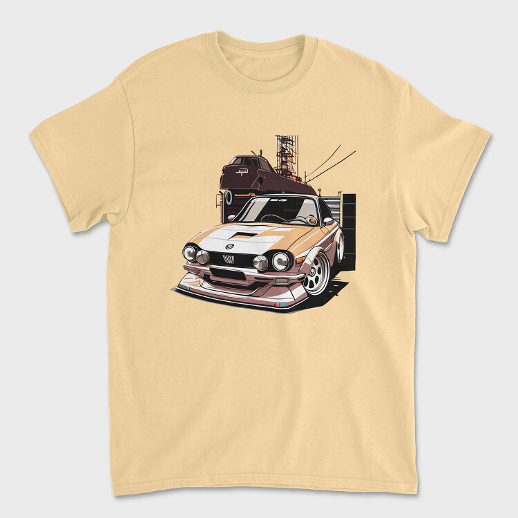 Tricou Barbati (Unisex), Custom Racing Car Anime