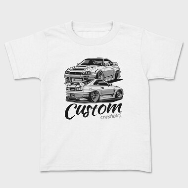 Customized Car Different Views, Tricou Copii