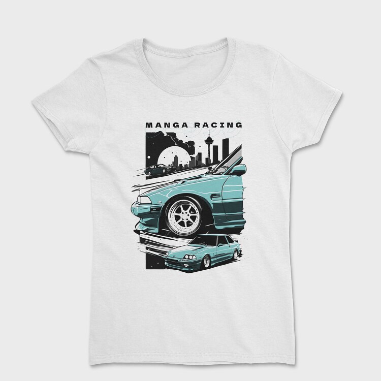 Drifting Japanese Cars Customized Moon City, Tricou Femei