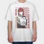Makima Red Rebirth, Tricou Oversize Barbati (Unisex)