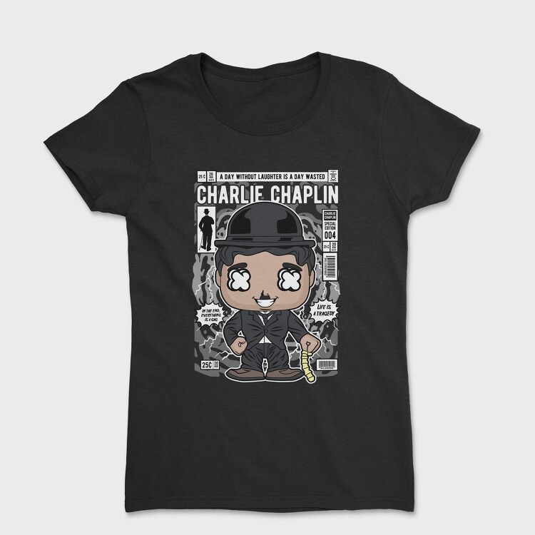 Charlie Chaplin Comic, Tricou Femei