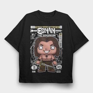 Conan The Barbarian, Tricou Oversize Barbati (Unisex)