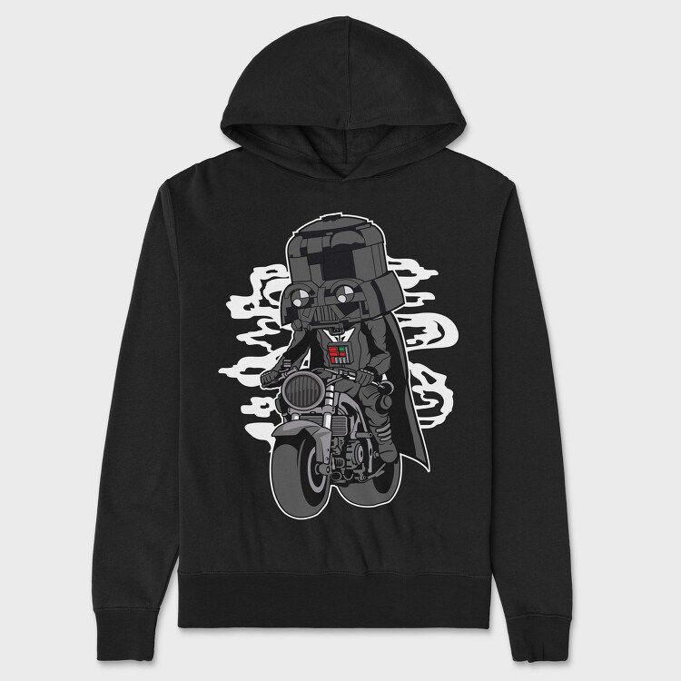 Darth Vader Rider, Hanorac Oversize Barbati (Unisex)