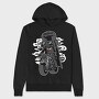 Darth Vader Rider, Hanorac Oversize Barbati (Unisex)