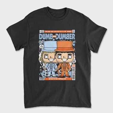 Dumb And Dumber Pop Art, Tricou Barbati (Unisex)