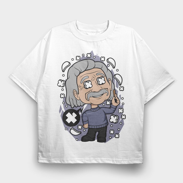 Einsteins Epiphany, Tricou Oversize Barbati (Unisex)