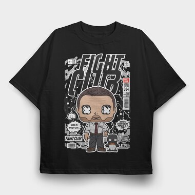 Fight Club Pop Vinyl, Tricou Oversize Barbati (Unisex)