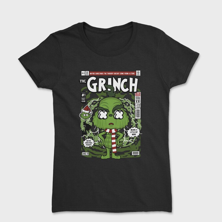 Grinchmas Comic Drop, Tricou Femei
