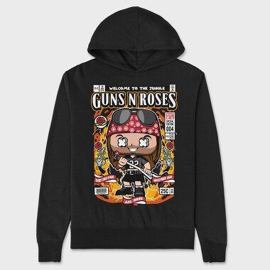 Guns N Roses Chibi, Hanorac Oversize Barbati (Unisex)