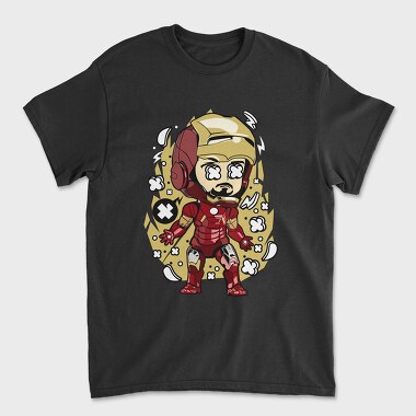 Iron Man Chibi, Tricou Barbati (Unisex)