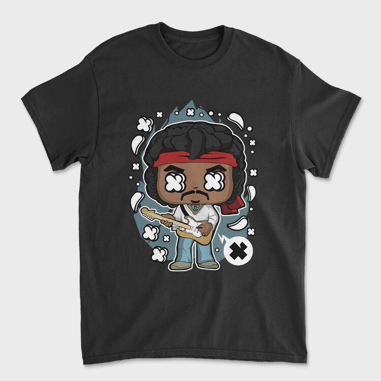 Jimi Guitar Hero, Tricou Barbati (Unisex)