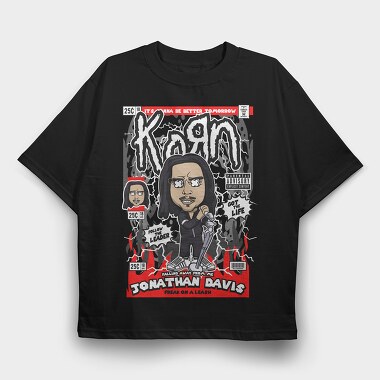 Korn Comic Cult, Tricou Oversize Barbati (Unisex)