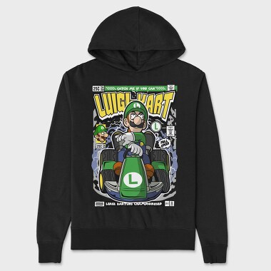 Luigi Kart Racing, Hanorac Oversize Barbati (Unisex)