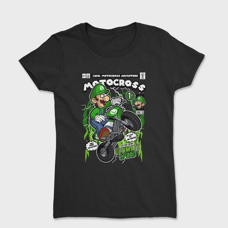 Luigi Motocross Adventure, Tricou Femei