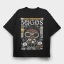 Migos Comic Culture, Tricou Oversize Barbati (Unisex)