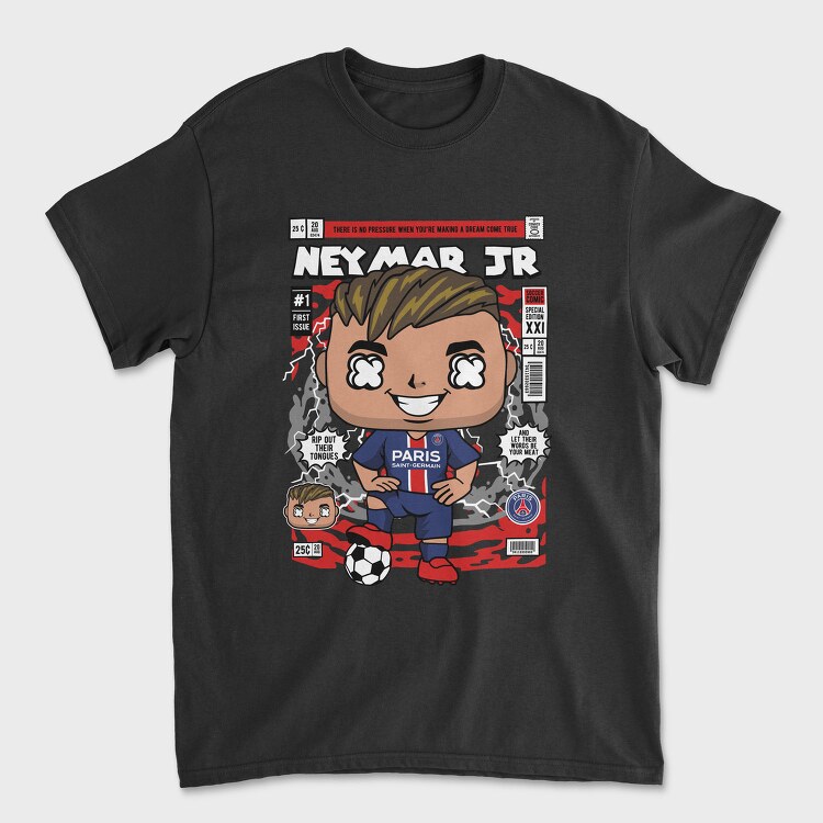 Neymar Jr Comic Style, Tricou Barbati (Unisex)