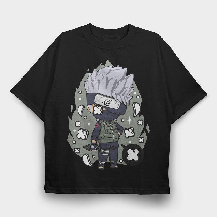 Ninjastyle Chibi Storm, Tricou Oversize Barbati (Unisex)