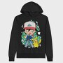 Pikachu Ash Streetwear, Hanorac Oversize Barbati (Unisex)