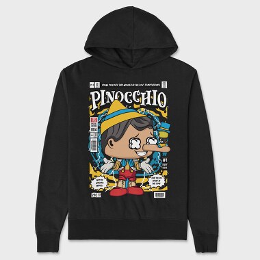 Pinocchio Pop Art, Hanorac Oversize Barbati (Unisex)