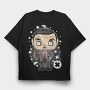 Pop Art Teddy, Tricou Oversize Barbati (Unisex)