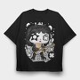 Rockstar Guitar Chibi, Tricou Oversize Barbati (Unisex)