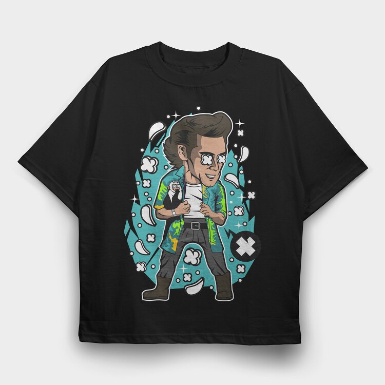 Rockstar Pop Art, Tricou Oversize Barbati (Unisex)