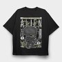 Space Alien Scream, Tricou Oversize Barbati (Unisex)