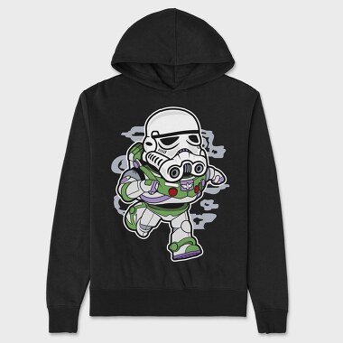 Space Trooper Buddy, Hanorac Oversize Barbati (Unisex)
