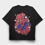 Spiderman Comic Burst 1, Tricou Oversize Barbati (Unisex)