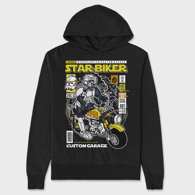 Star Trooper Biker, Hanorac Oversize Barbati (Unisex)