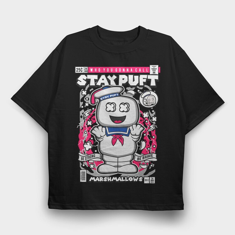 Staypuft Marshmallow Man, Tricou Oversize Barbati (Unisex)