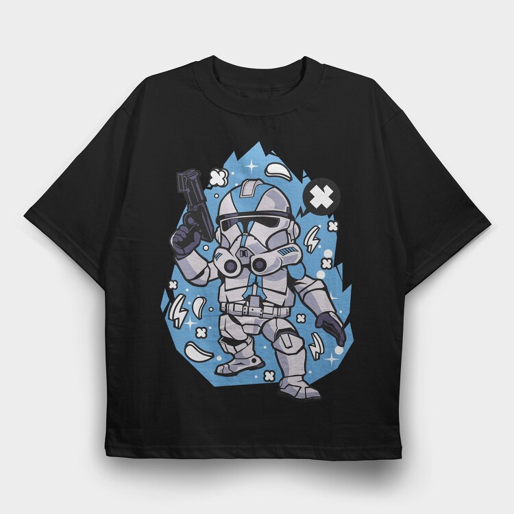 Stormtrooper Blast, Tricou Oversize Barbati (Unisex)
