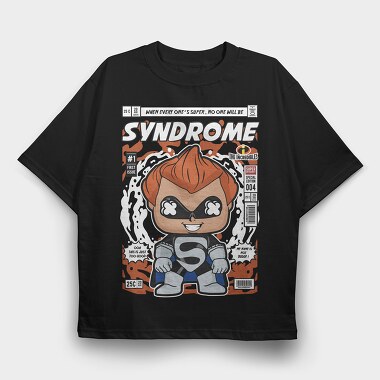 Superhero Chibi Comic, Tricou Oversize Barbati (Unisex)