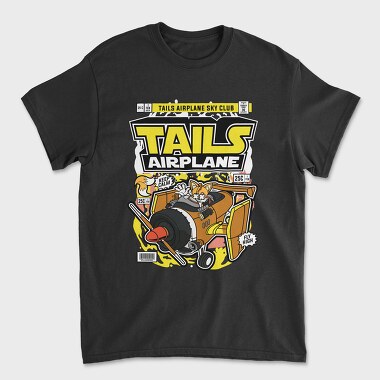 Tails Airplane Club, Tricou Barbati (Unisex)