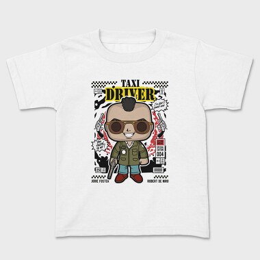 Taxi Driver Pop Art, Tricou Copii