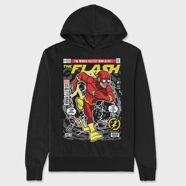 The Flash Lightning Bolt, Hanorac Oversize Barbati (Unisex)