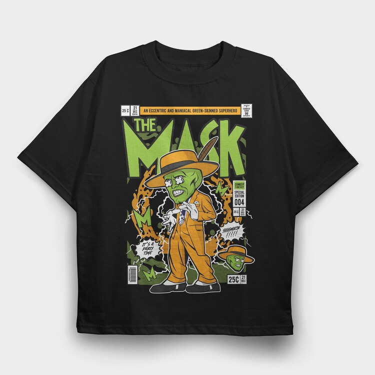 The Mask Comic, Tricou Oversize Barbati (Unisex)