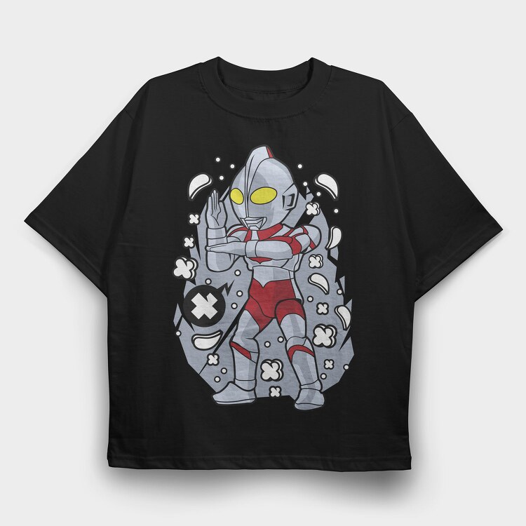 Ultraman Comic Burst, Tricou Oversize Barbati (Unisex)