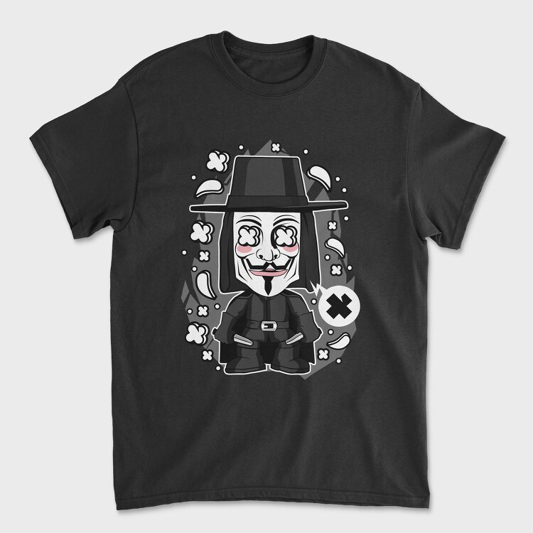 V For Vendetta, Tricou Barbati (Unisex)