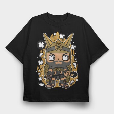 Viking Warrior Crown, Tricou Oversize Barbati (Unisex)