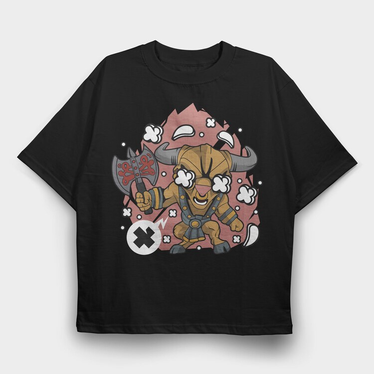 Viking Warrior Roar, Tricou Oversize Barbati (Unisex)