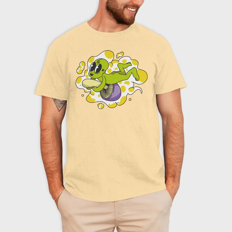 Mushroom Alien, Tricou Barbati (Unisex)