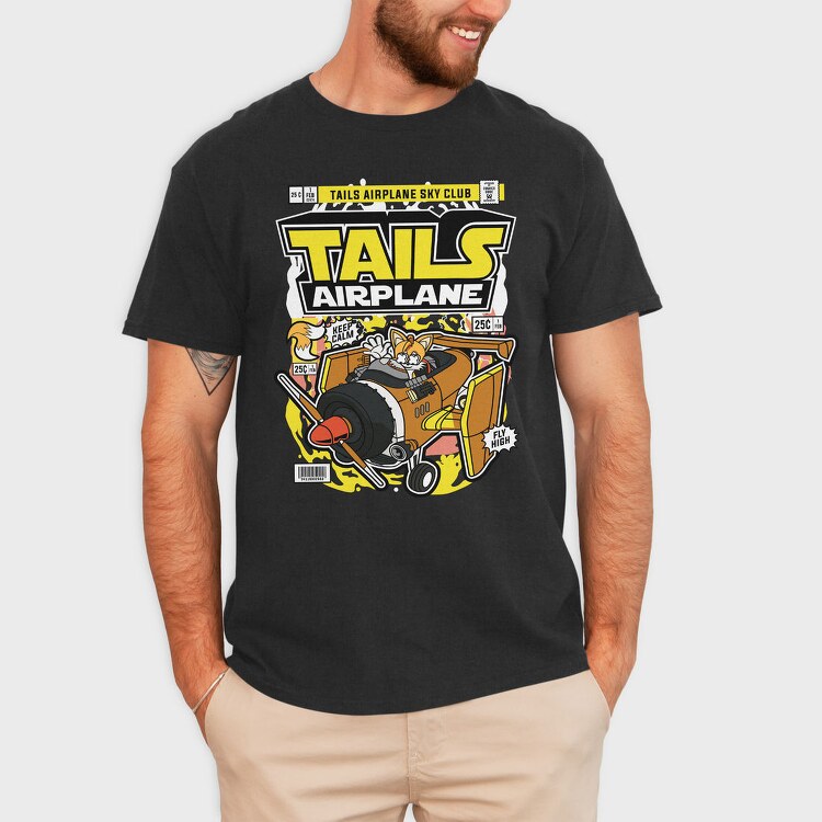 Tails Airplane Club, Tricou Barbati (Unisex)