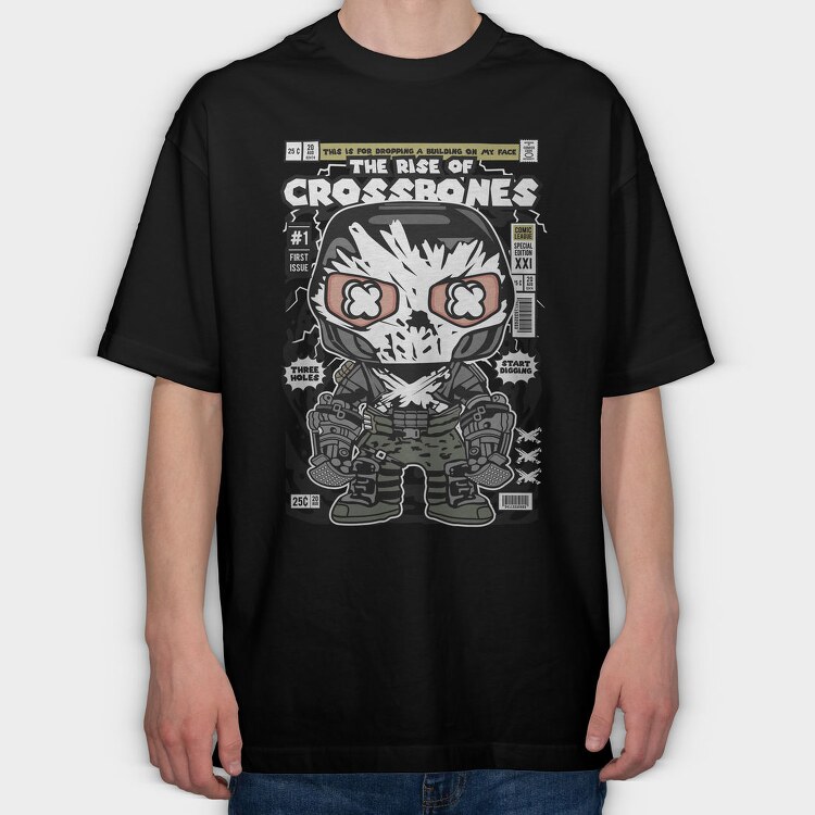 Crossbones Soldier, Tricou Oversize Barbati (Unisex)
