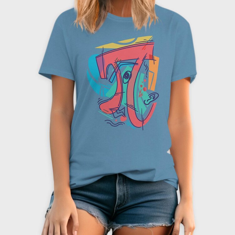 Cubist Pi, Tricou Barbati (Unisex)