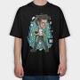 Rockstar Pop Art, Tricou Oversize Barbati (Unisex)