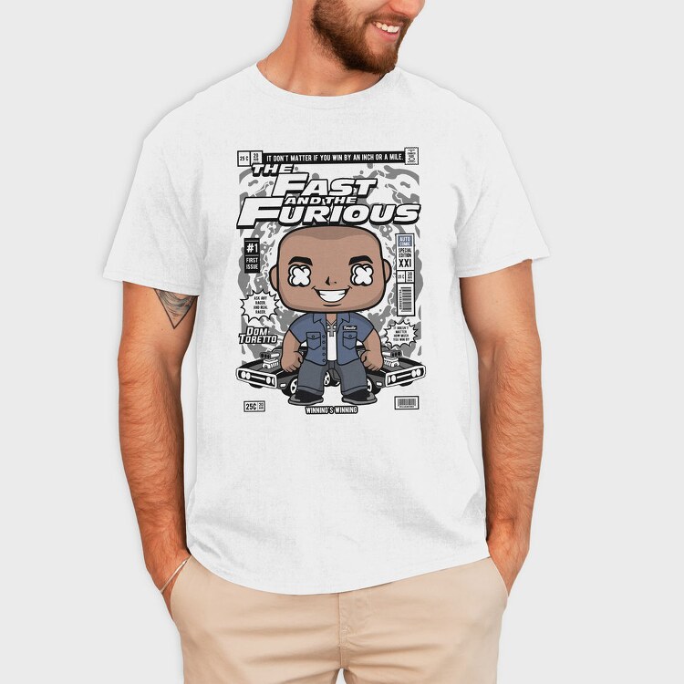 Furious Racer Pop Art, Tricou Barbati (Unisex)